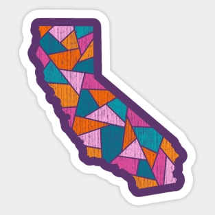 California Mosaic - Beachside Boardwalk Sticker